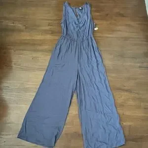 Bobeau Sleeveless Surplice Neck Jumpsuit